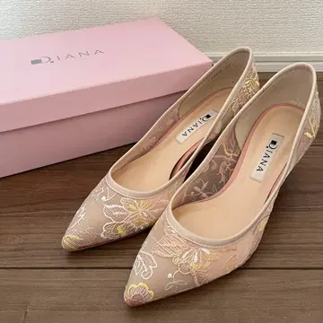 [새상품] DIANA 다이애나 레이스 펌프스 핑크