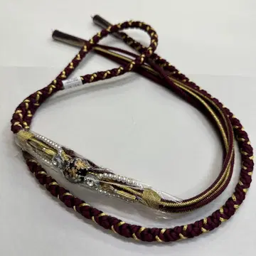 새상품 순수 실크 와인 허리띠 후리소데용 럭셔리 장식 포함 2127