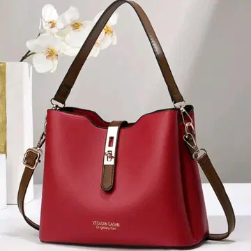 레드 숄더백 캐주얼 엘레강트 출퇴근 적당한 사이즈감