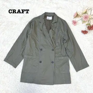 s.2268 [크라프트] 트렌치 자켓 성숙 캐주얼 카키 F사이즈