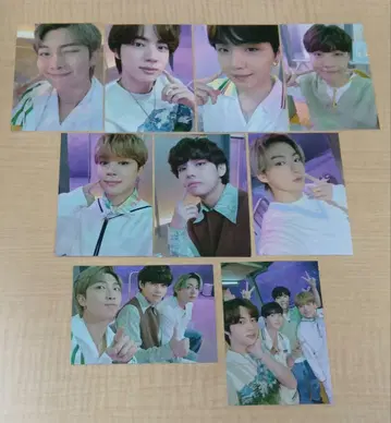 BTS SOWOOZOO 미니 백 파자마 트레이딩 카드 미니 사진 9장