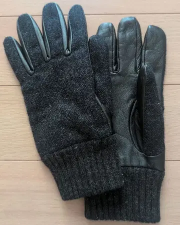 해리스 트위드 소가죽 x 울 혼방 그로브