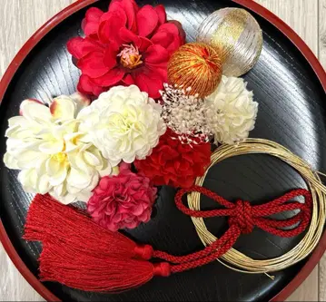 성인식 졸업식 시치고산 사전 촬영 머리 장식