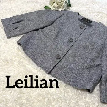 새상품급 레리안 울 자켓 트위드 코트 9호 M 일본제