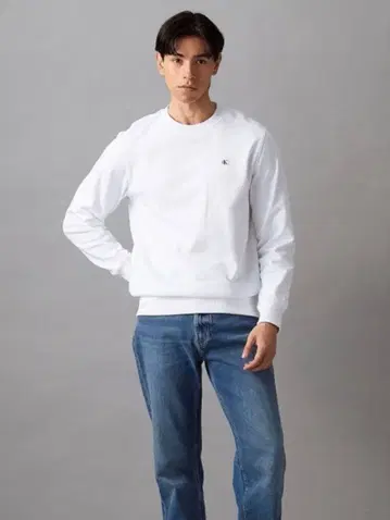 Calvin Klein Jeans 화이트 맨투맨 S