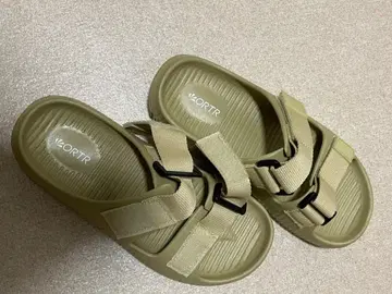 카키 스포츠 샌들 조정 가능