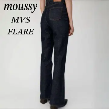 컨디션 최상 MOUSSY 마우지 MVS 플레어 스트레치 L 데님 인기