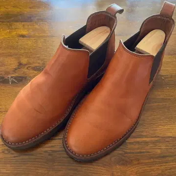 리걸 도치기 가죽 사이드 고어 부츠