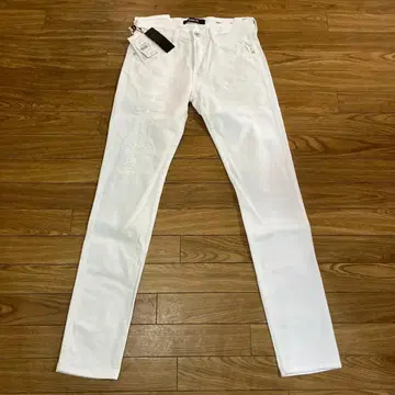 REPLAY 화이트 데미지 크러쉬 가공 skinny 데님 ANBASS