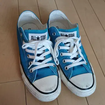 ALL STAR 파란색 캔버스 스니커즈