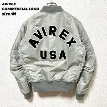 [ 새상품급 ] AVIREX MA-1 실버 플라이트 자켓 남성용 M