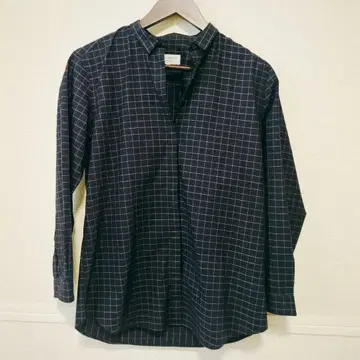 ALAIN FIGARET 체크 무늬 긴팔 셔츠