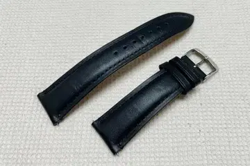 E22mm 가죽 시계 벨트 블랙