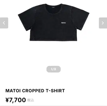 MATOI/마토이 크롭 티셔츠