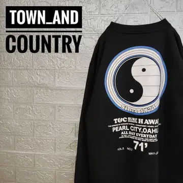 타운앤컨트리 T&C 빈티지 구제 의류 맨투맨 트레이닝복 블랙 LL