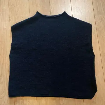 Mao made 블랙 니트 베스트