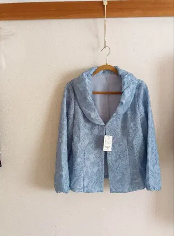 레이스 무늬 라이트 블루 테일러드 자켓 LLSize