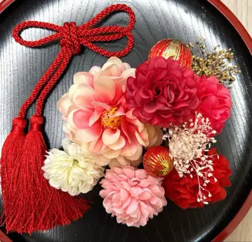 성인식 졸업식 시치고산 사전 촬영 머리 장식