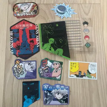 헌터헌터 스티커와 카드 세트