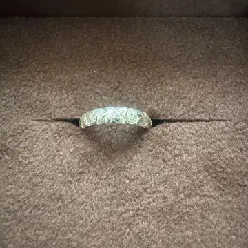 Maxi 실버 꽃무늬 반지