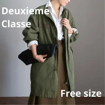 새상품급 Deuxieme Classe 밀리터리 코트 모즈 코트 카키