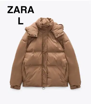 ZARA 브라운 다운 자켓 L