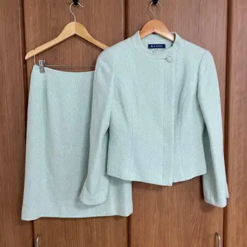 엠즈 그레이시 트위드 수트 그린