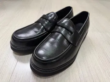 tk 타케오 키쿠치 블랙 가죽 로퍼