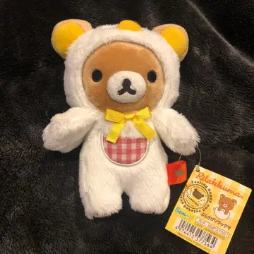 매달린 리락쿠마 봉제 인형 마스코트 닭 인형옷 헤이세이 레트로 레어