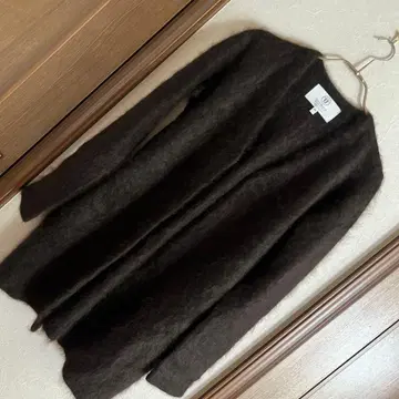 CASIMICO 캐시미어 100% 다크 브라운 가디건 M