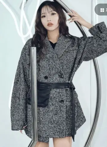 MURUA 무루아 트위드 오버 테일러드 자켓 정가 14960엔