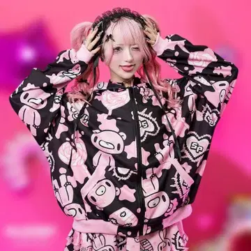 ACDCRag GloomyxSophiePowers 케이크 ZIP 후드티