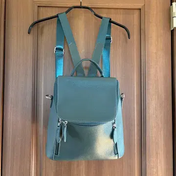 그린 합성 피혁 2Way 백팩, 숄더백