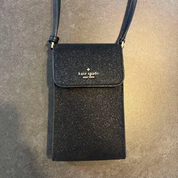 케이트 스페이드 스마트폰 숄더 글리터 블랙