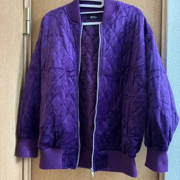 Meridian 퍼플 퀼팅 점퍼