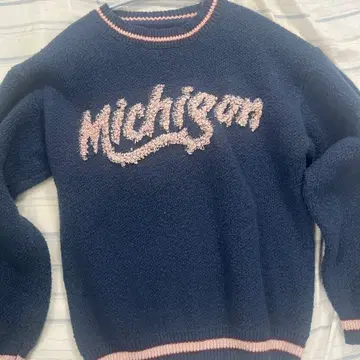 네이비 보아 스웨터 Michison