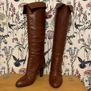 새상품급 세르지오로시 더블 몽크 2way 롱 부츠 22.5cm 브라운