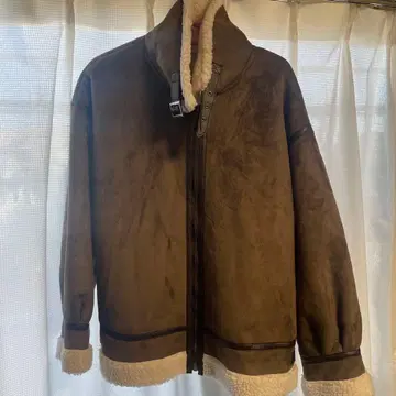 무스탕 자켓 브라운