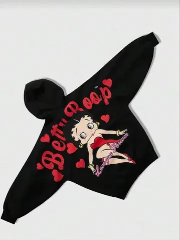 Betty Boop 후드티 속기모