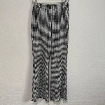 RayBEAMS 깅엄 체크 와이드 팬츠