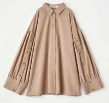 LOUNIE 슬릿 슬리브 빅 셔츠