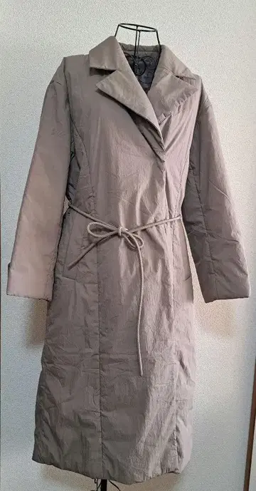 베이지 오버 사이즈 롱 코트