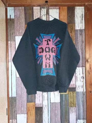 DOG TOWN 도그타운 90s 크로스 그래픽 트레이닝복