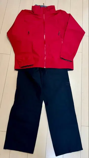 미즈노 GORE-TEX 고어텍스 레인 수트 상하의 세트 XL