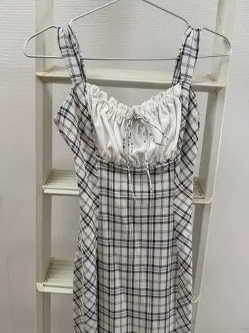 Darich 체크 머메이드 롱 원피스 블랙 free size