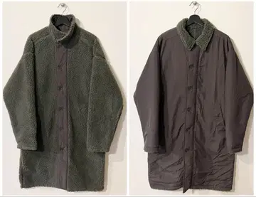 BEAMS LIGHTS /리버서블 보아 스텐카라 코트/SIZE:L