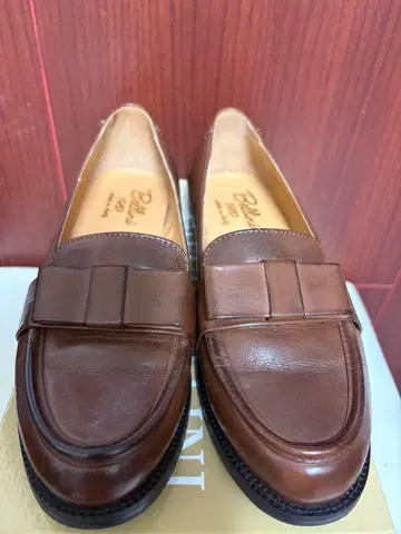 DIEGO BELLINI 브라운 가죽 로퍼