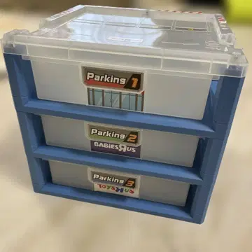 토이저러스 수납 박스 3단 트레이 토미카와 초로Q 포함