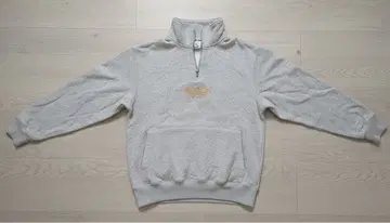 X-girl 그레이 하프 지퍼 맨투맨