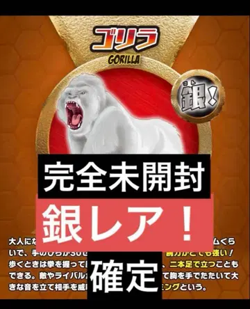 [ 미개봉 새상품 ] 슈퍼 애니멀&co 고릴라 은 레어 앤드코